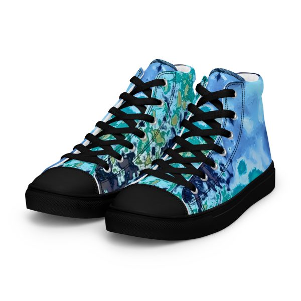 Women’s high top canvas shoes | Abstract | River