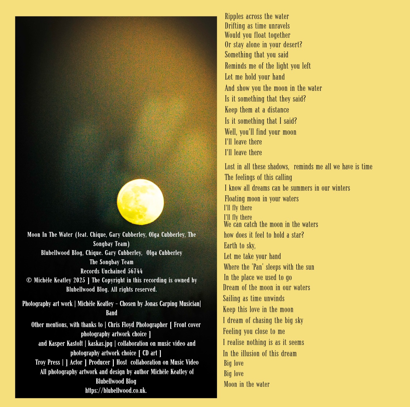 Moon In The Water – Limited Edition CD Single - Image 3