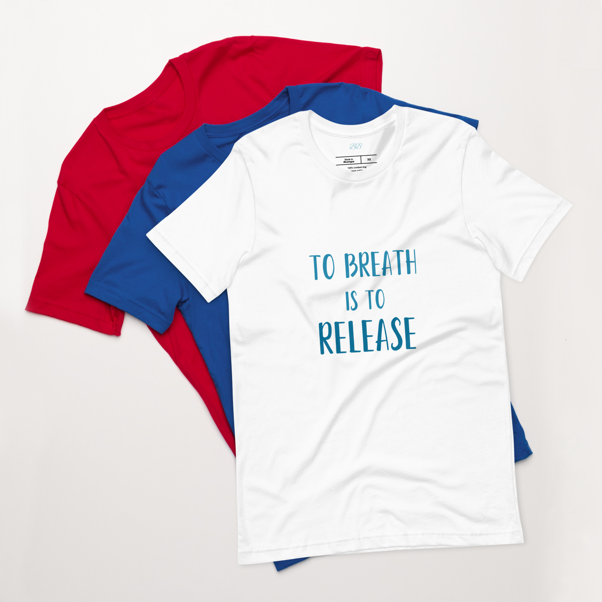 To Breath is to Release - Unisex t-shirt - Design By Blubellwood Blog - Image 5